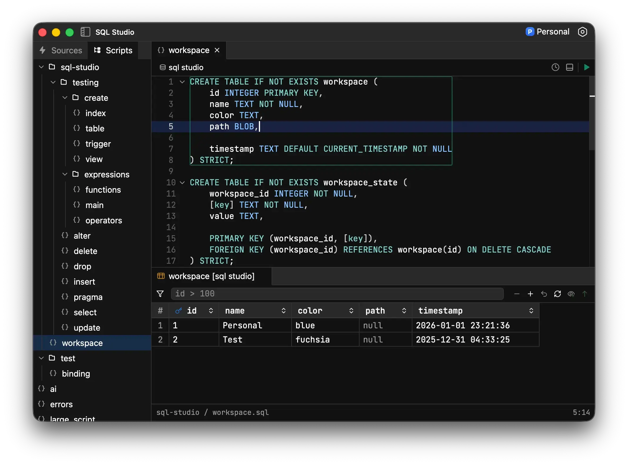 SQL Studio